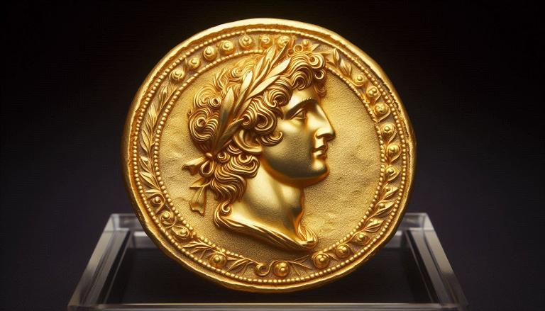 Statère d’or au portrait d'Alexandre le Grand divinisé