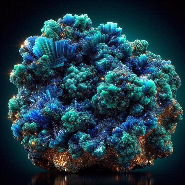 Azurite et malachite