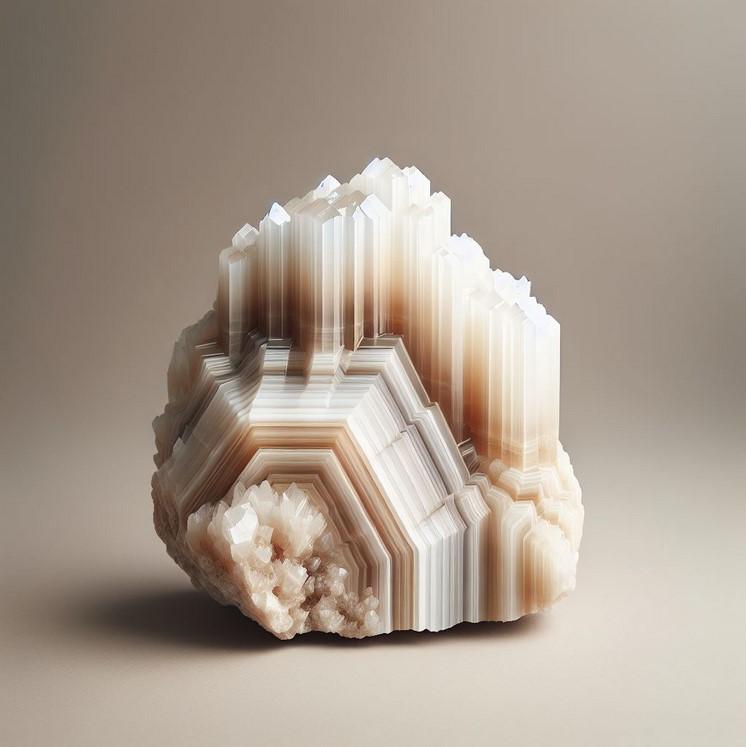 Aragonite zonée